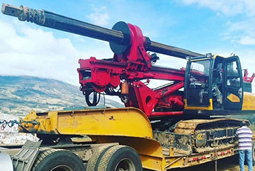 為西藏建設增磚添瓦_DR-120旋挖機